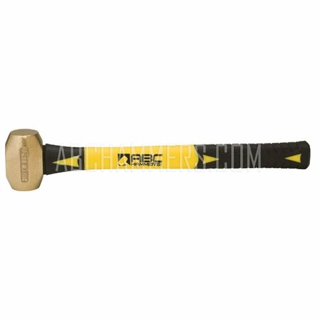 ABC HAMMERS 2 lbs Brass Hammer with 12 in. Fiberglass Handle AB1857